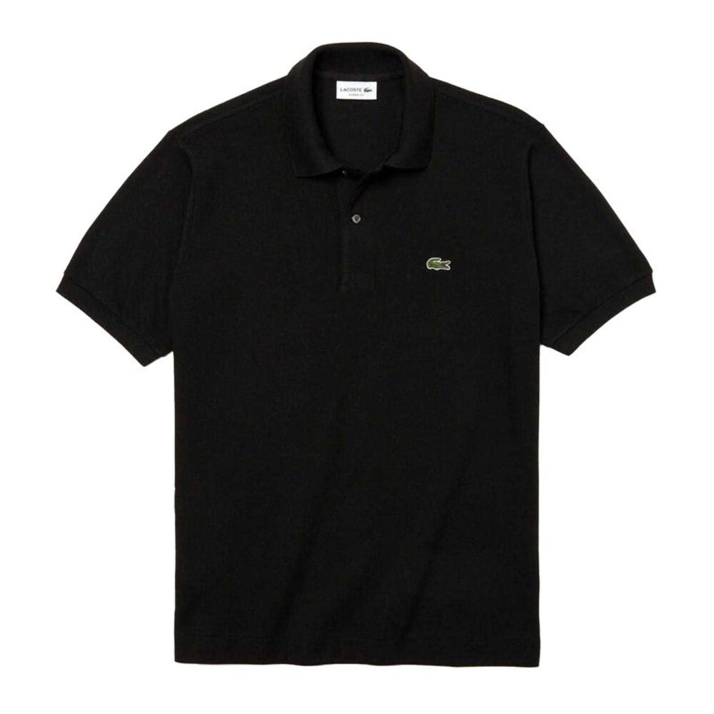 Lacoste Mens Classic Short-Sleeved Polo Shirt / Black